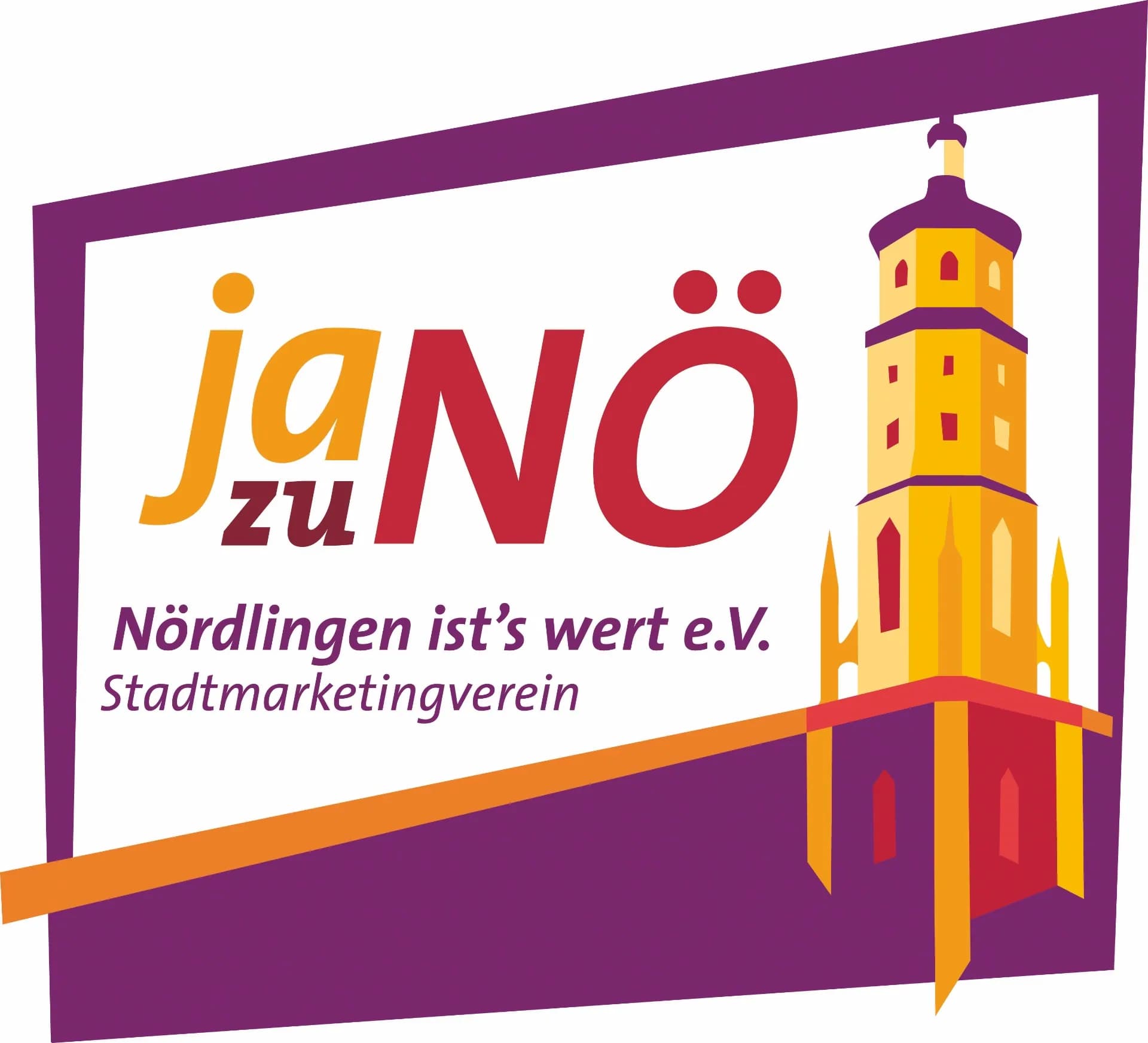Logo „ja zu NÖ – Nördlingen ist’s wert e.V., Stadtmarketingverein“