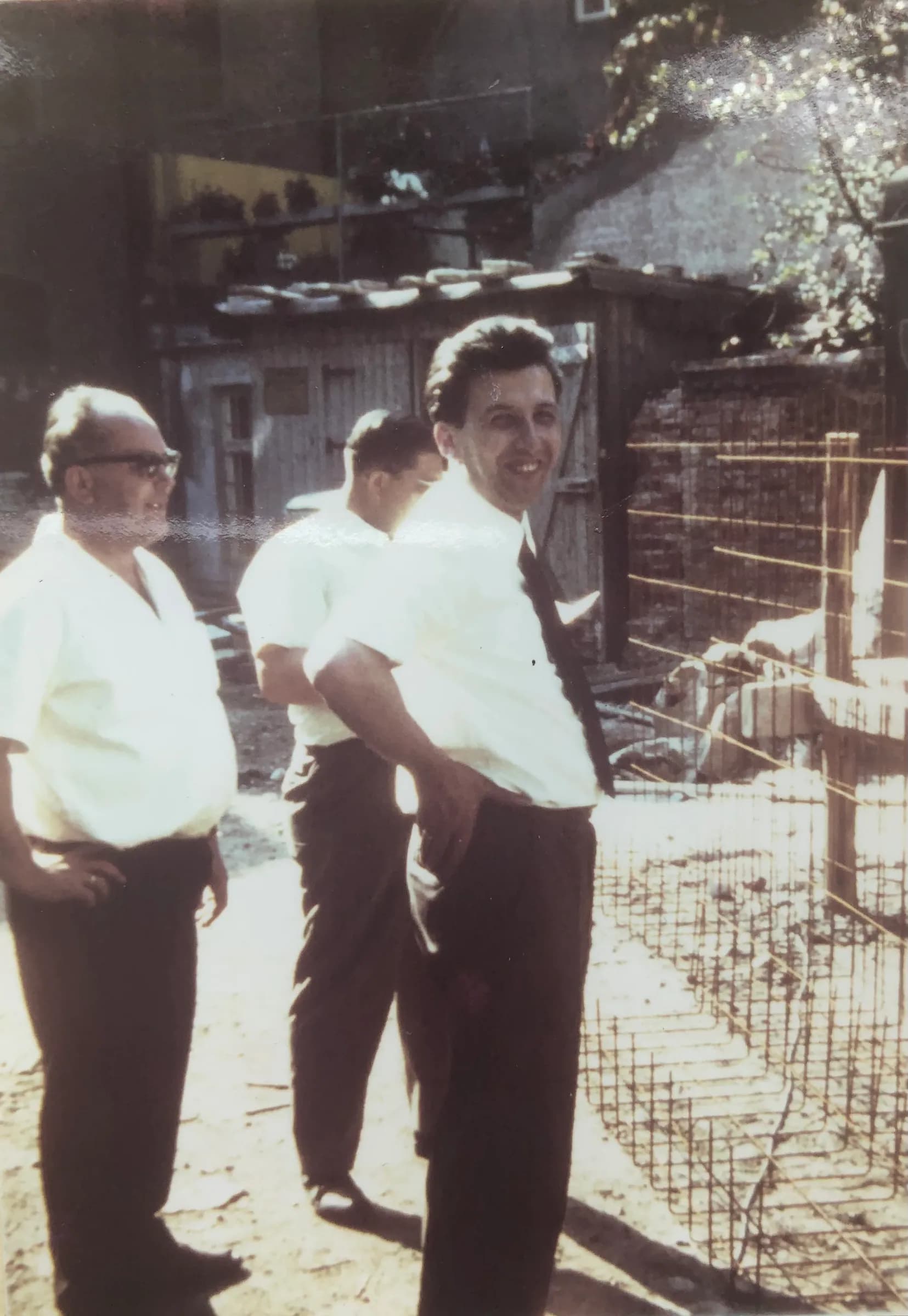 Hans Altreuter auf der Baustelle am Marktplatz 11