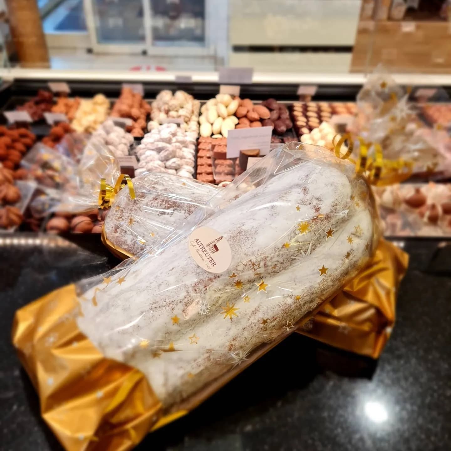 Christstollen mit Altreuter-Etikett